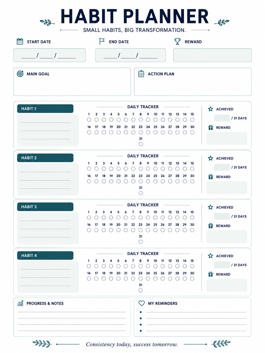 Habit Planner preview