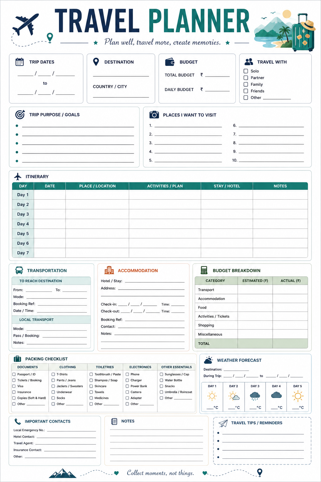 Travel Planner preview