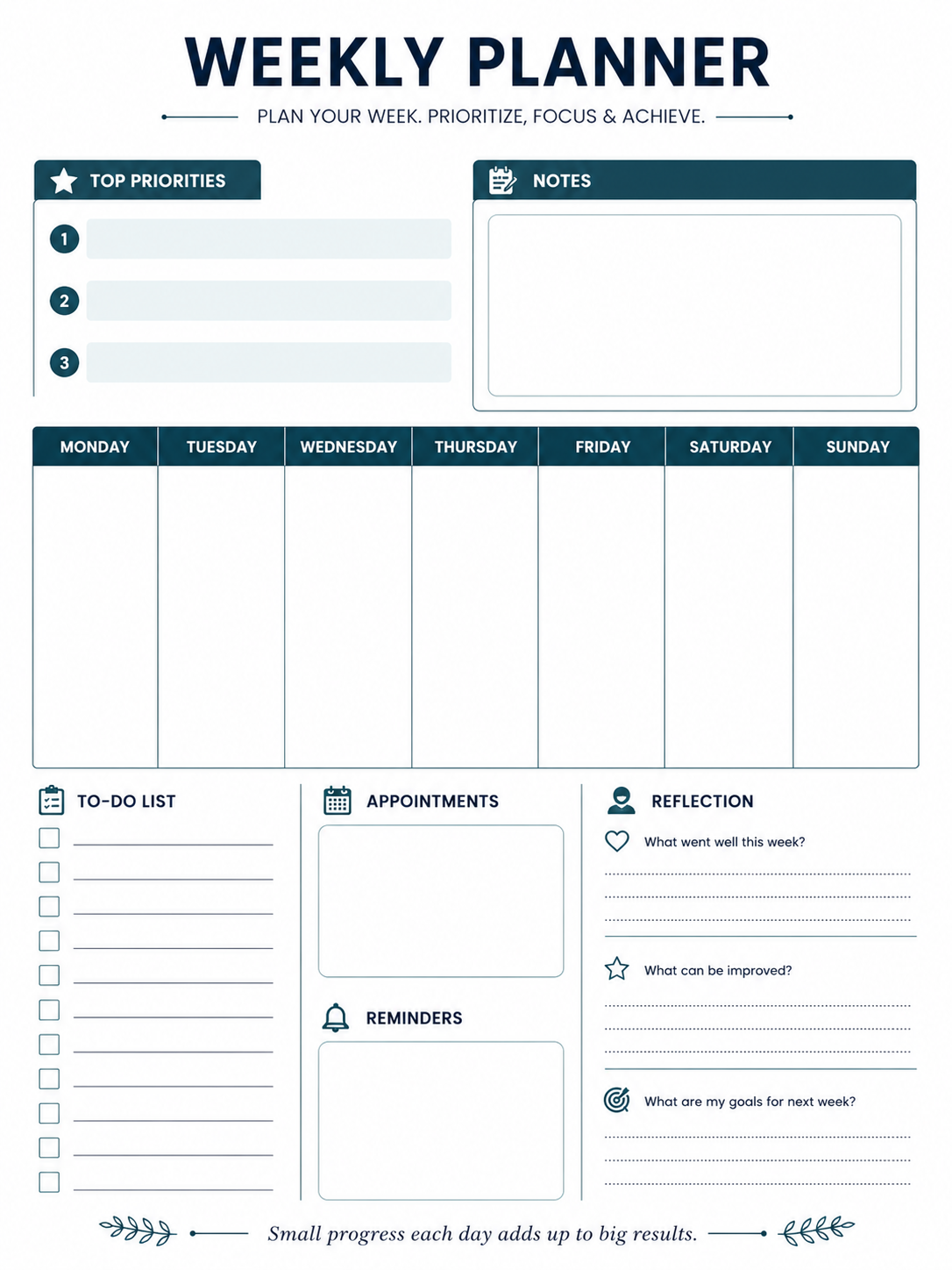 Weekly Planner preview